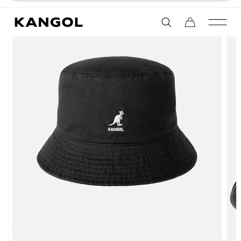 NWT Kangol Classic Black Bucket Hat